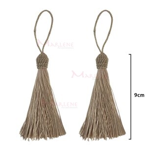 Pingente de seda 9cm com 2 unidades