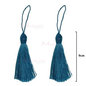 Pingente de seda 9cm com 2 unidades