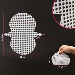 Malha chenille para bolsa de mão 26,5x24cm BXWG04 (Tela plástica)